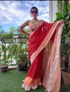 VK 4023 Original Linen Printed Daily Wear Sarees Wholesale Market In Surat
